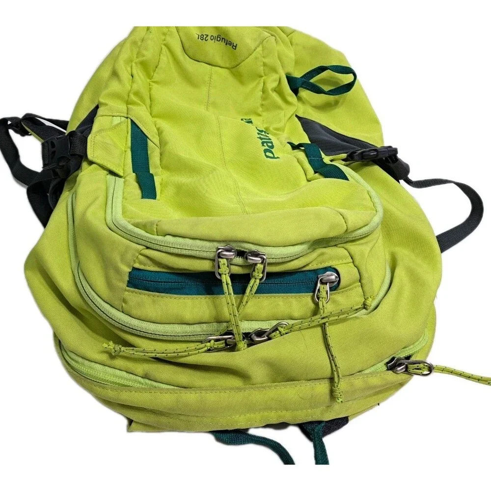Patagonia Refugio 28L Backpack Neon Yellow Bag Trail Hike Camp